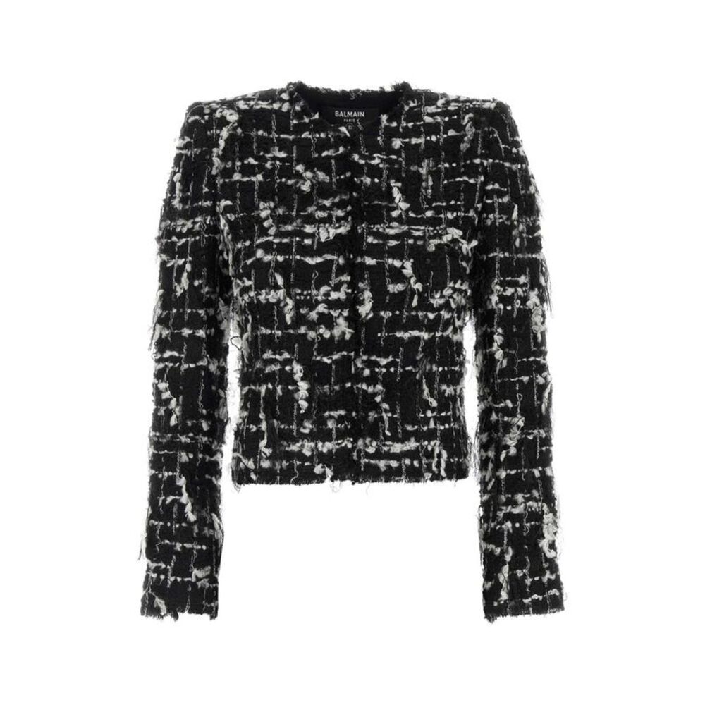 Balmain Women Two-Tone Tweed Blazer